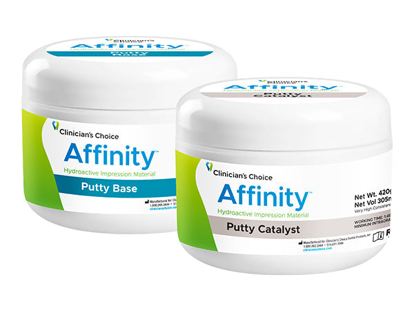 Clinician's Choice 027200 Affinity VPS Putty Kit Base & Catalyst 305 mL Clinician's Choice 027200 Affinity VPS Putty Kit Base & Catalyst 305 mL